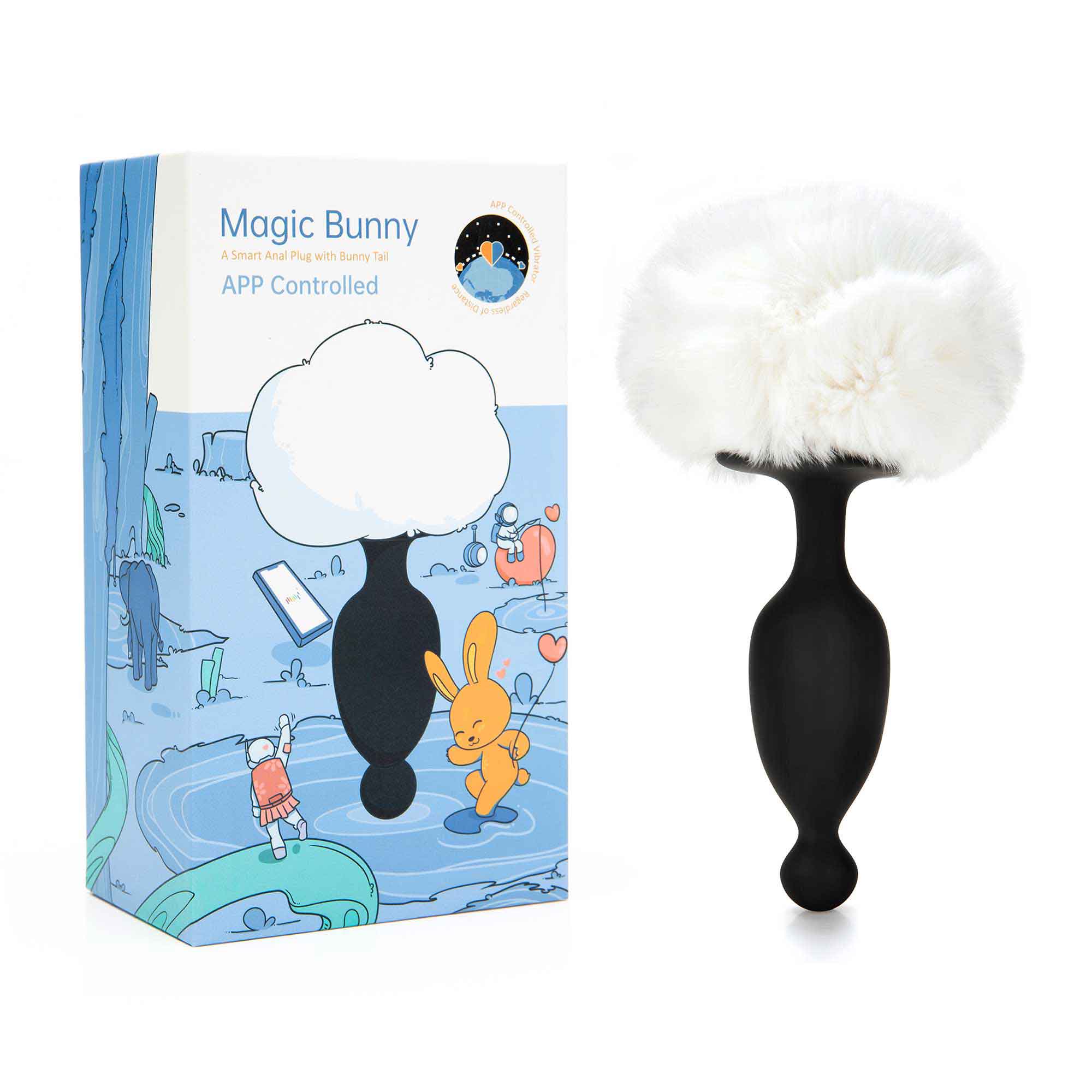 Magic Motion Bunny APP Controlled A Smart Anal Plug with Bunny Tail - MM-BUNNY