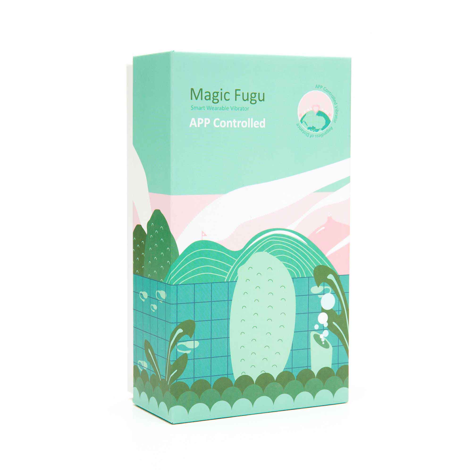 Magic Motion Fugu GREEN APP Controlled Smart Wearable Vibrator - MM-FUGU GRN