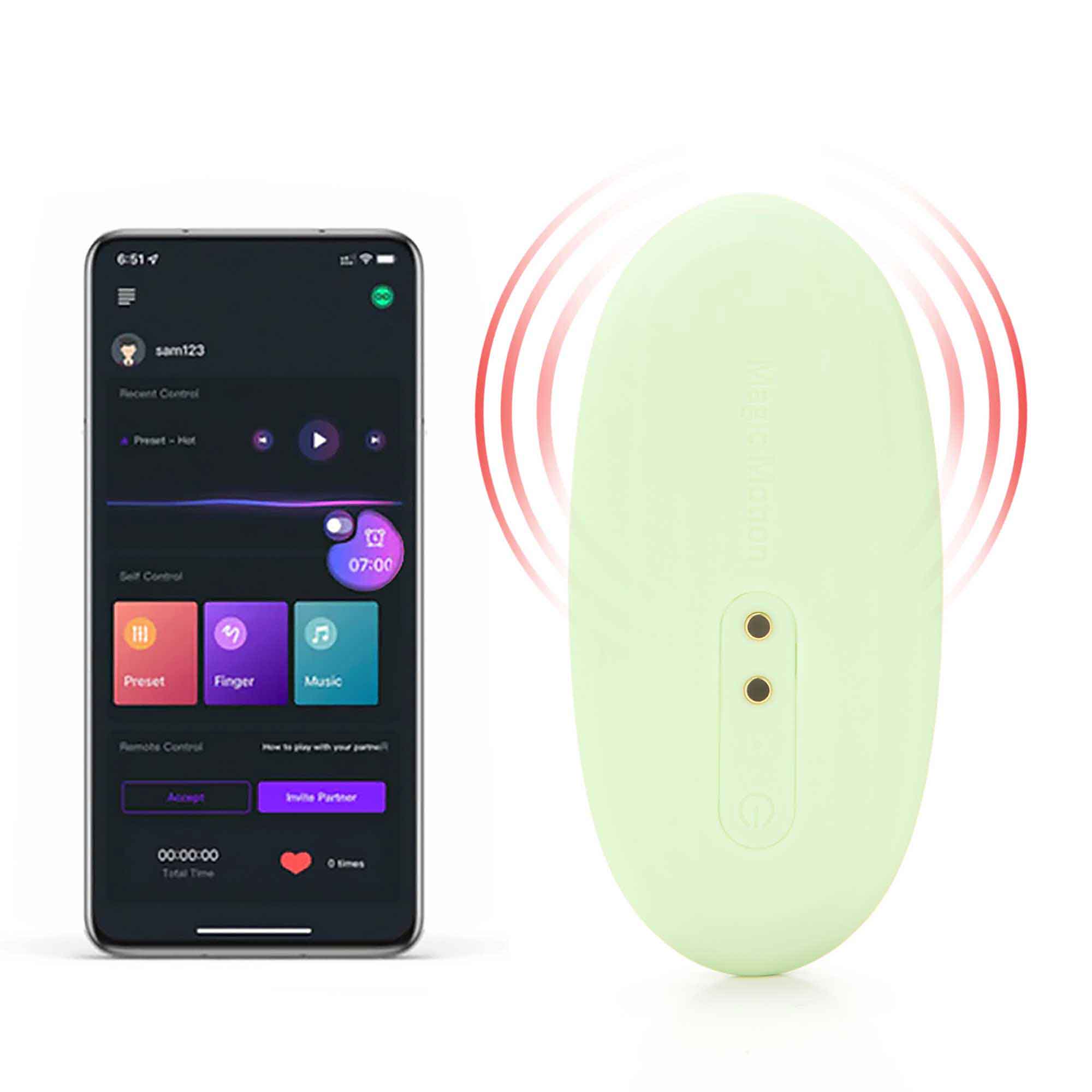 Magic Motion NYX GREEN APP Controlled Smart Panty Vibrator - MM-NYX GRN