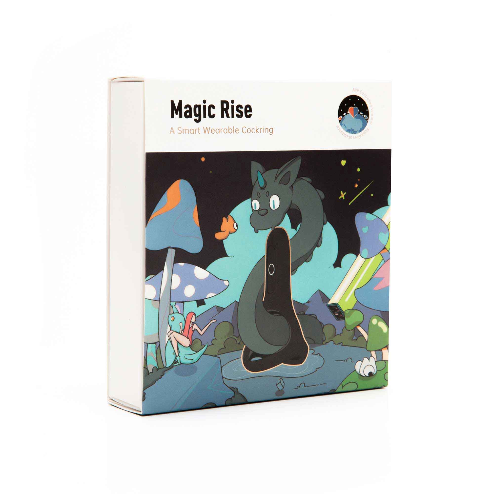 Magic Motion Rise BLACK APP Controlled A Smart Wearable Cockring - MM-RISE BLK