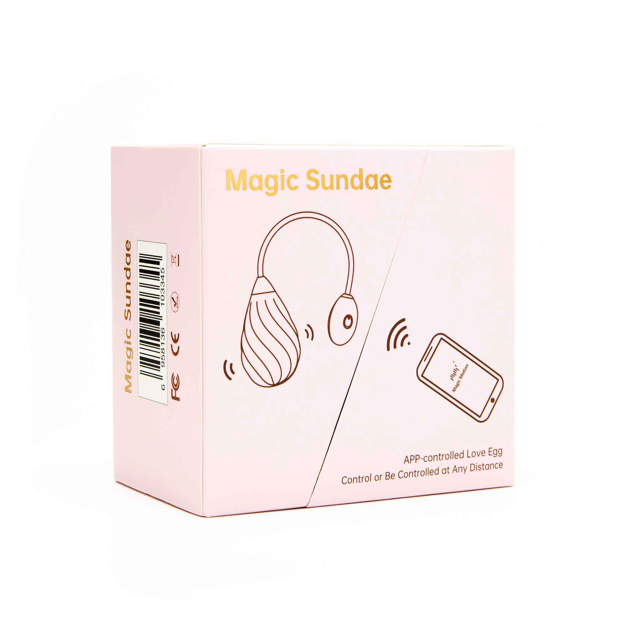 Magic Motion Sundae PINK APP Controlled Love Egg - MM-SUNDAE PNK
