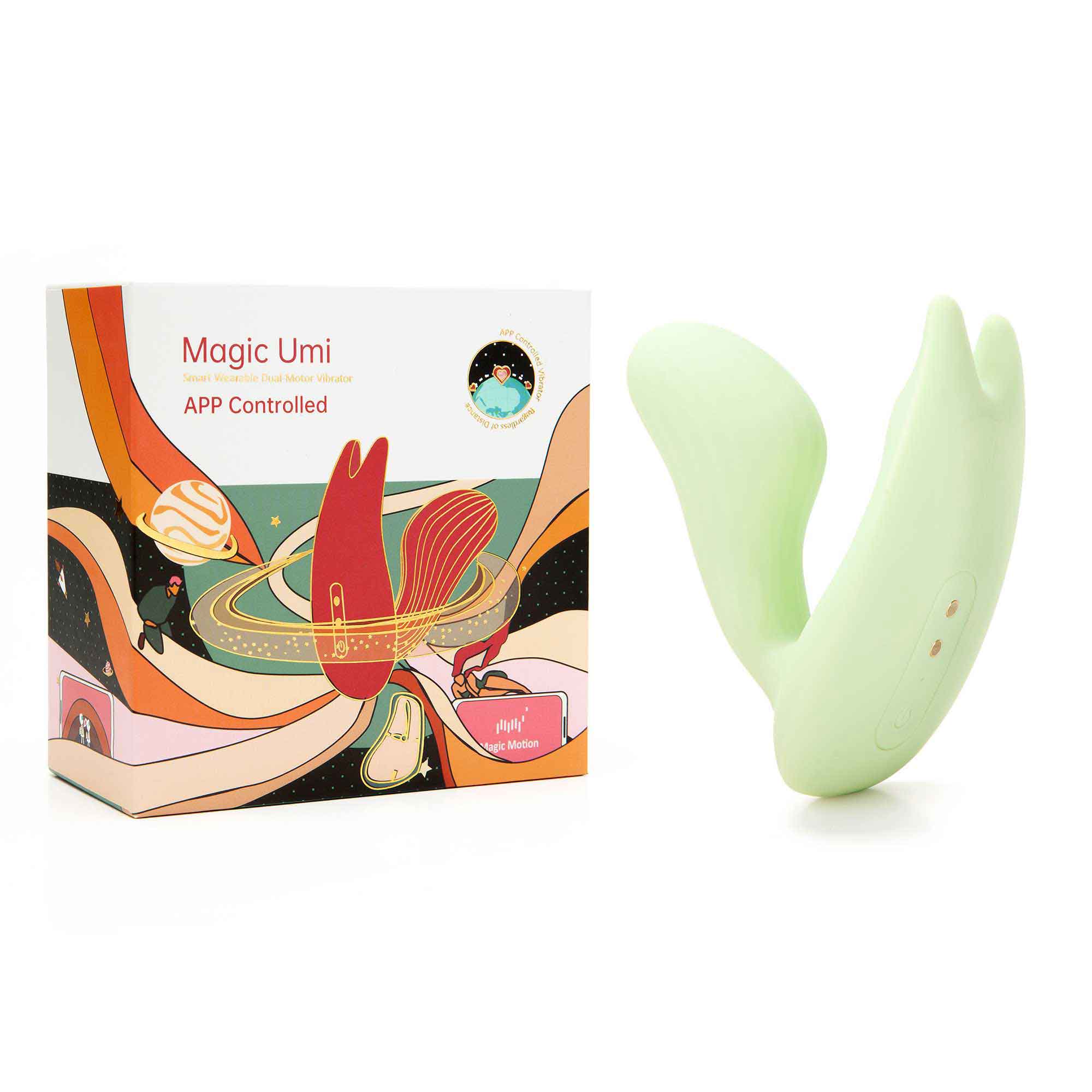 Magic Motion Umi GREEN APP Controlled Smari Wearable Dual-Motor Vibrator - MM-UMI GRN