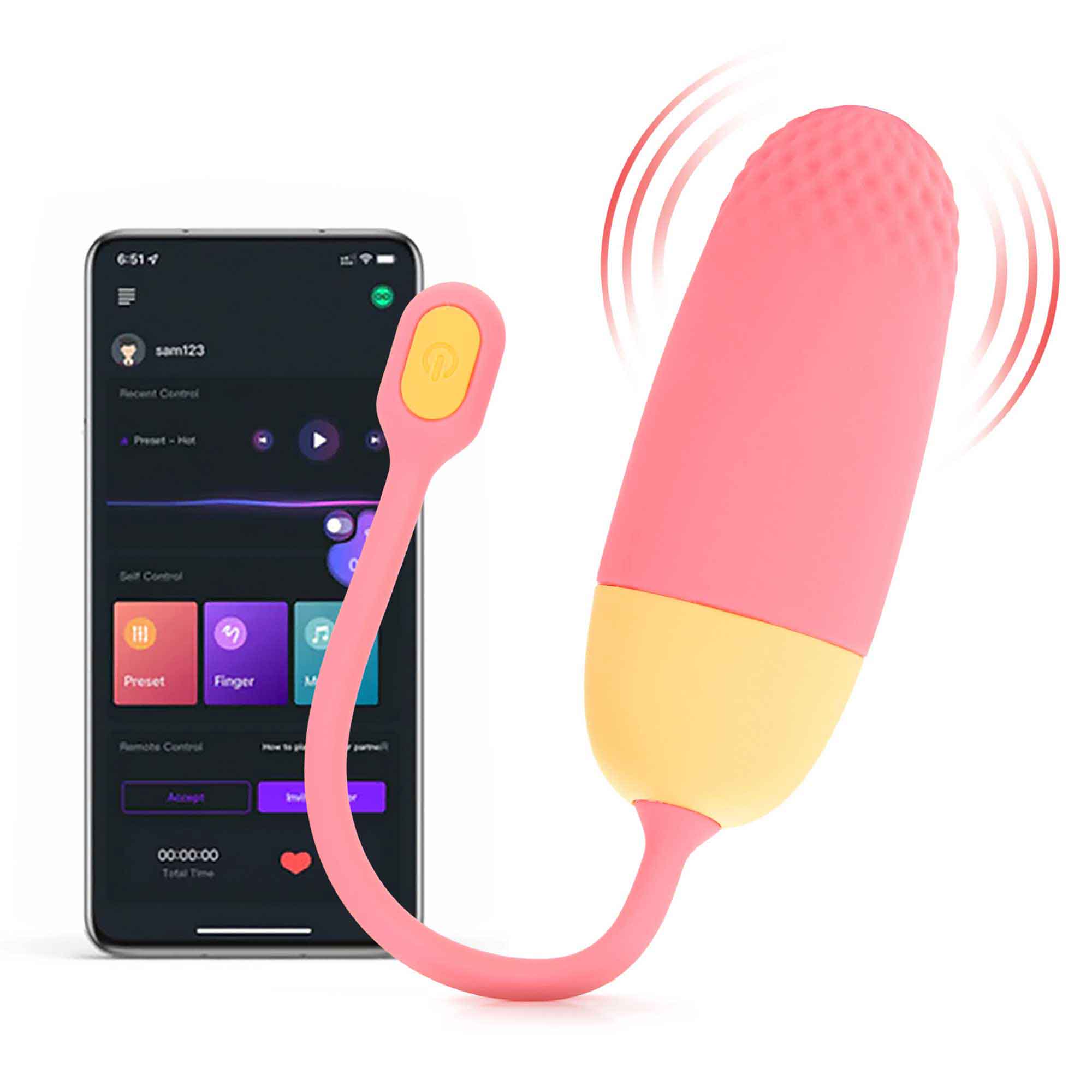 Magic Motion Vini ORANGE APP Controlled Vibrator - MM-VINI ORN
