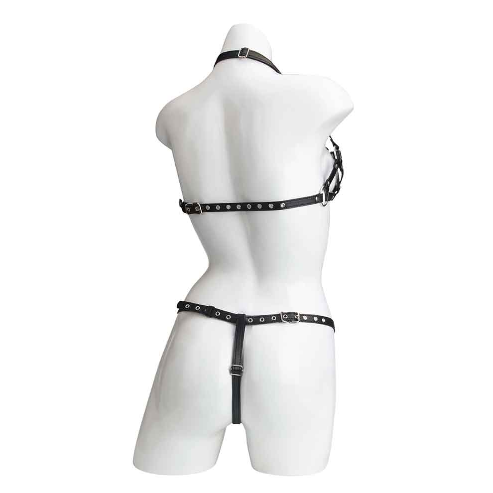 Criss Cross BDSM 2PC Set Outfit - SMES-903