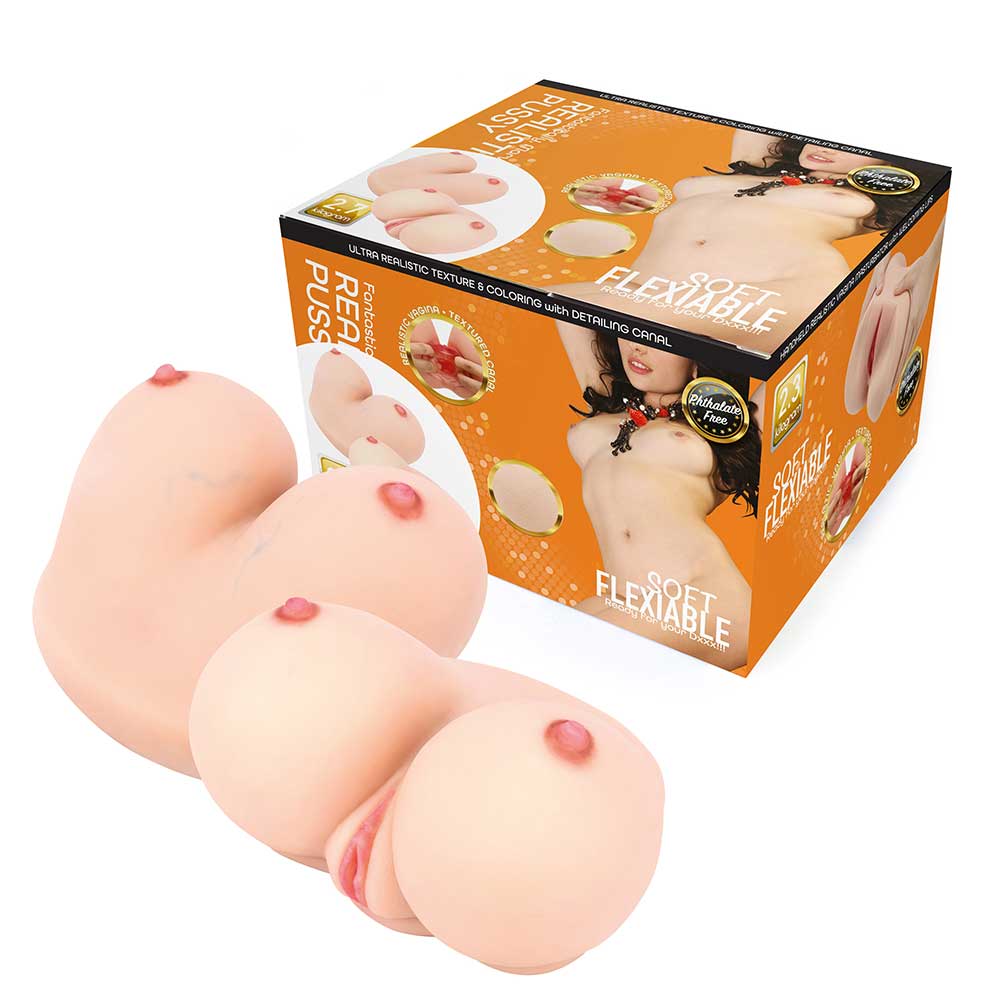 2.7 kg Realistic Titties Lips Masturbator - LJ3134