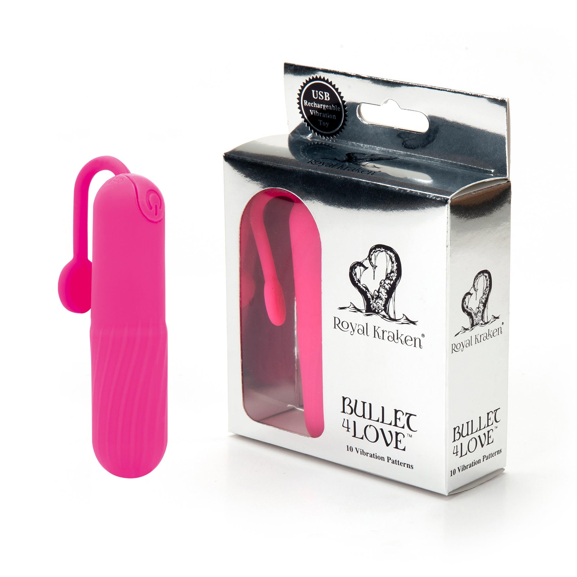 Bullet 4 Love - Rechargeable vibe with tail - Pink   RK-01 PNK