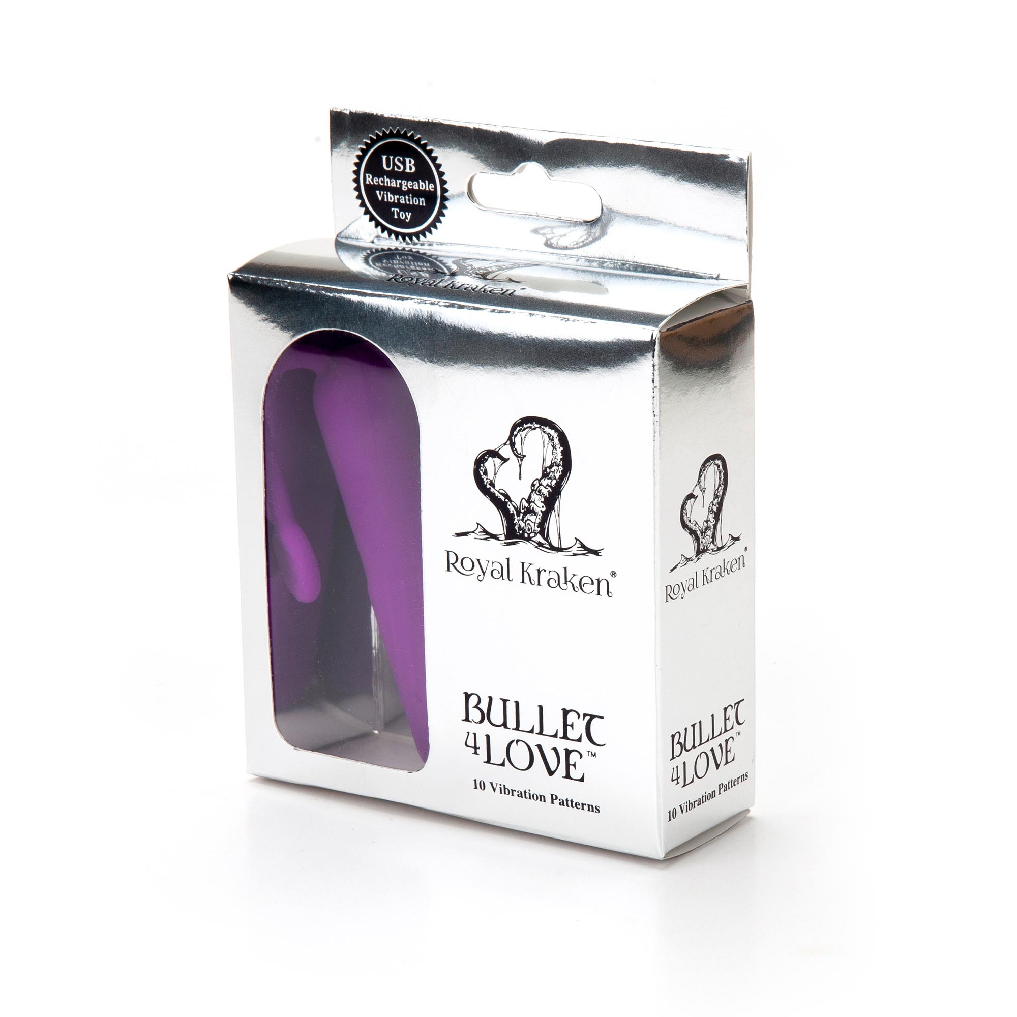 Bullet 4 Love - Rechargeable vibe with tail - Purple   RK-01 PUR