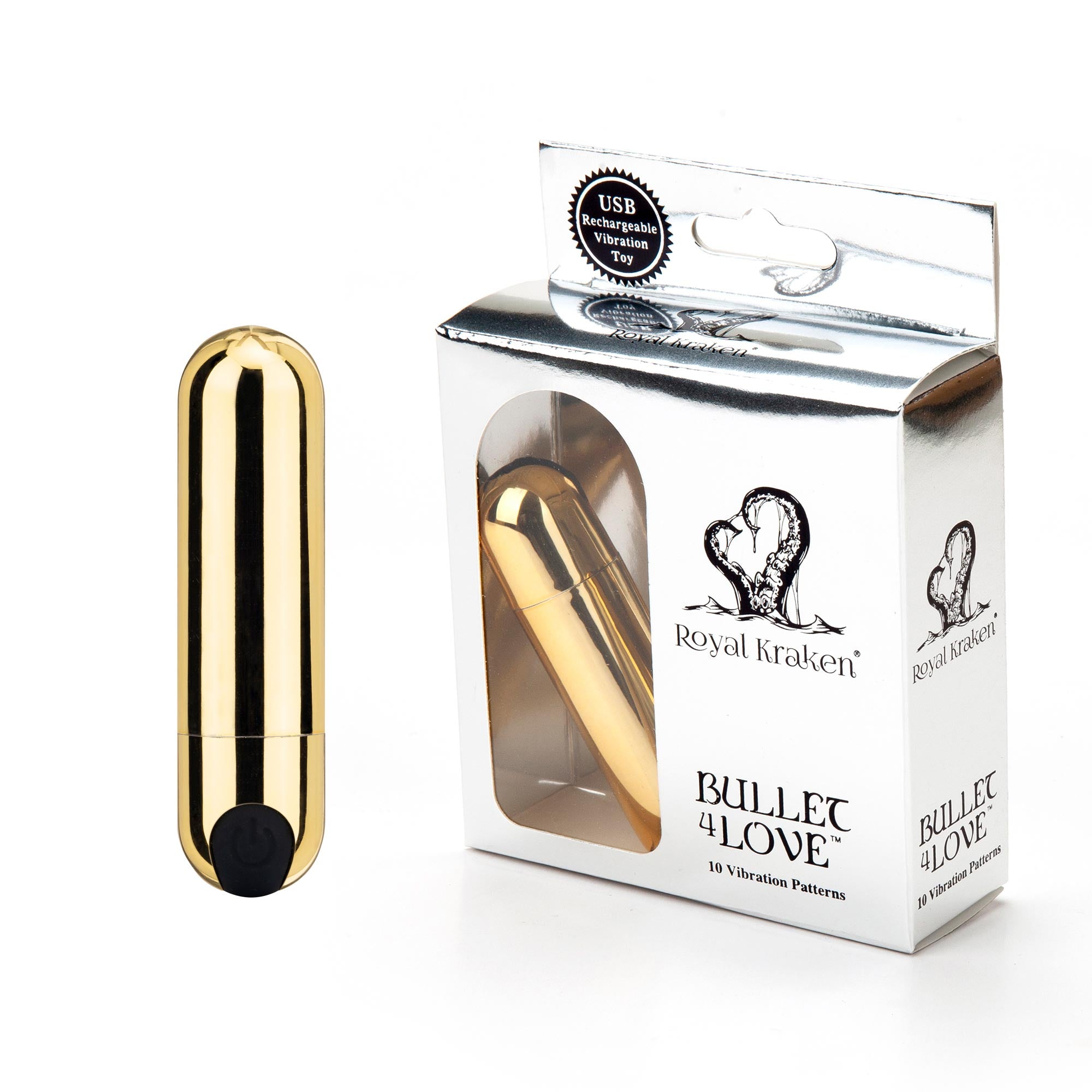 Bullet 4 Love - Rechargeable Golden Vibe   RK-03